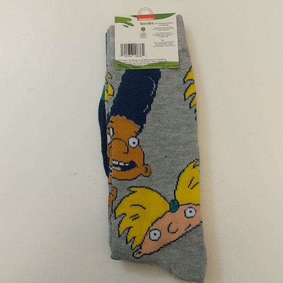 Hey Arnold Crew Socks. 2 Pair - Picture 2 of 4